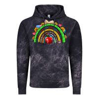 Cloud Black school rainbow Vintage Hoodie - NancyCooperArtShop