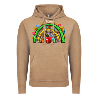 Vintage Coffee school rainbow Vintage Hoodie - NancyCooperArtShop