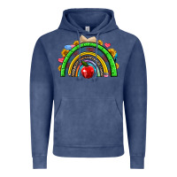 Vintage Denim school rainbow Vintage Hoodie - NancyCooperArtShop