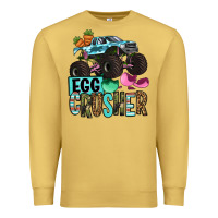 Antique Gold Easter Day Monster truck Easter egg crusher Premium Sweatshirt - OliviaCreatesArt