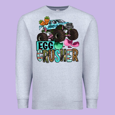 Easter Day Monster Truck Easter Egg Crusher Premium Sweatshirt Designed By Oliviacreatesart