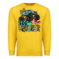 Lemon Easter Day Monster truck Easter egg crusher Premium Sweatshirt - OliviaCreatesArt