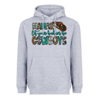 Heather Grey mama's let your babies be cowboys Heavyweight Hoodie - OliviaCreatesArt