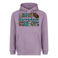 Lavender mama's let your babies be cowboys Heavyweight Hoodie - OliviaCreatesArt