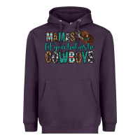 Plum mama's let your babies be cowboys Heavyweight Hoodie - OliviaCreatesArt