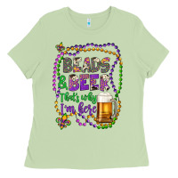 Matcha beads & beer that's why i'm here Ladies Tee - Artiststas