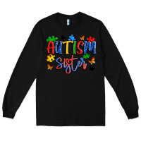 Black autism sister Long Sleeve Tee - Artiststas