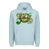 Blue Mist St. Patrick's Day lips Premium Hoodie - CowGirlArtShop