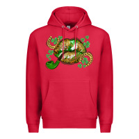Cardinal St. Patrick's Day lips Premium Hoodie - CowGirlArtShop
