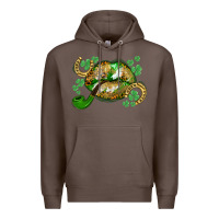 Coffee St. Patrick's Day lips Premium Hoodie - CowGirlArtShop