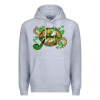 Heather Grey St. Patrick's Day lips Premium Hoodie - CowGirlArtShop