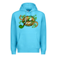 Ocean Blue St. Patrick's Day lips Premium Hoodie - CowGirlArtShop