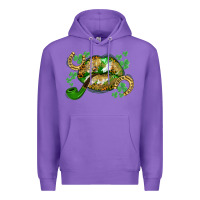 Purple St. Patrick's Day lips Premium Hoodie - CowGirlArtShop