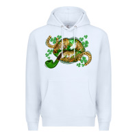 White St. Patrick's Day lips Premium Hoodie - CowGirlArtShop