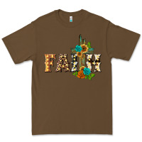 Cacao faith with cross Premium Tee - BarkalooDesign