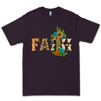 Plum faith with cross Premium Tee - BarkalooDesign