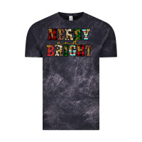 Cloud Black merry and bright Vintage Tee - JahusDesignShop