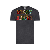 Vintage Black merry and bright Vintage Tee - JahusDesignShop