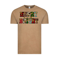 Vintage Coffee merry and bright Vintage Tee - JahusDesignShop