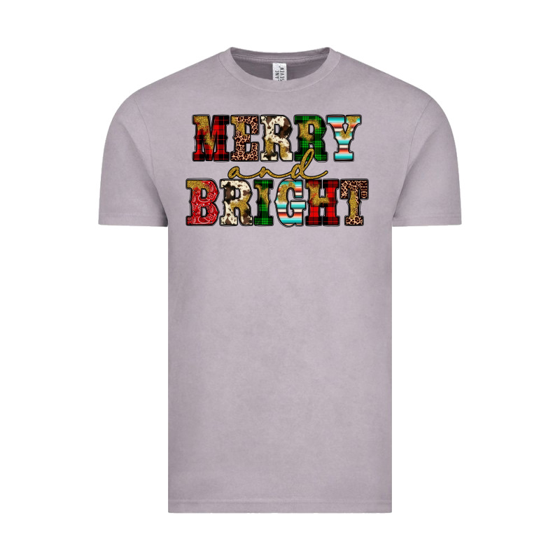 Merry And Bright Vintage Tee by JahusDesignShop | Teevron