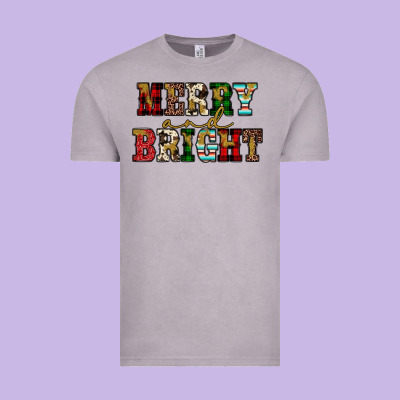Merry And Bright Vintage Tee Designed By Jahusdesignshop