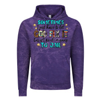 Cloud Purple sometimes i just have to let god fix it cus if i f Vintage Hoodie - MaliasSmallBusiness