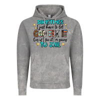 Cloud Rock sometimes i just have to let god fix it cus if i f Vintage Hoodie - MaliasSmallBusiness
