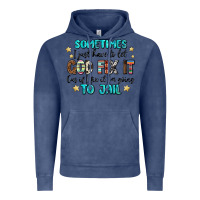 Vintage Denim sometimes i just have to let god fix it cus if i f Vintage Hoodie - MaliasSmallBusiness