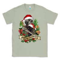 Matcha Merry Christmas skeleton with black cat Classic Tee - NancyCooperArtShop