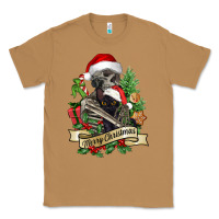 Toasted Coconut Merry Christmas skeleton with black cat Classic Tee - NancyCooperArtShop