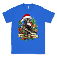 True Royal Merry Christmas skeleton with black cat Classic Tee - NancyCooperArtShop