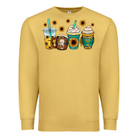 Antique Gold yellowstone coffee cups Premium Sweatshirt - OliviaCreatesArt