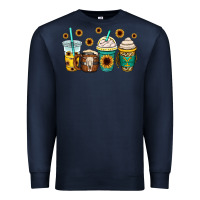 Navy yellowstone coffee cups Premium Sweatshirt - OliviaCreatesArt