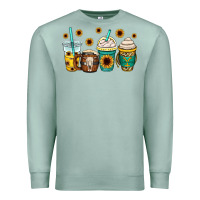 Seafoam yellowstone coffee cups Premium Sweatshirt - OliviaCreatesArt