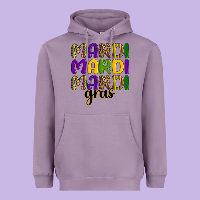 Mardi Mardi Mardi Gras Heavyweight Hoodie Designed By Oliviacreatesart