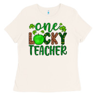 One Lucky Teacher Ladies Tee | Teevron