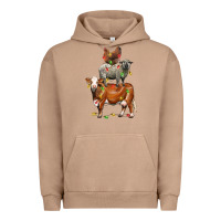 Pigment Burro Christmas cow sheep and chicken Urban Hoodie - LillyAllenDesigns