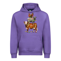 Tulip Christmas cow sheep and chicken Urban Hoodie - LillyAllenDesigns