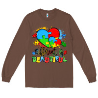 Chestnut different is beautiful Long Sleeve Tee - Artiststas