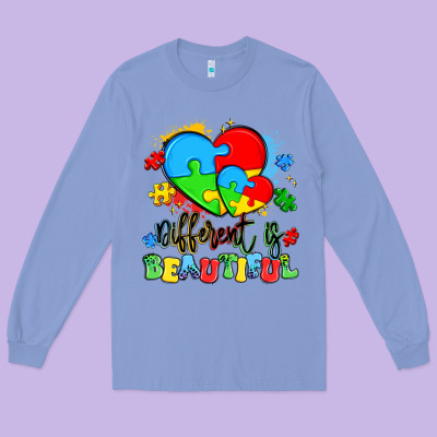 Different Is Beautiful Long Sleeve Tee Designed By Artiststas
