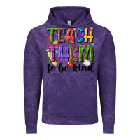 Cloud Purple teach them to be kind Vintage Hoodie - NancyCooperArtShop