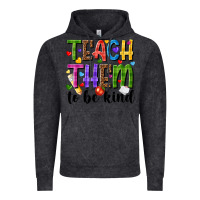 Vintage Black teach them to be kind Vintage Hoodie - NancyCooperArtShop