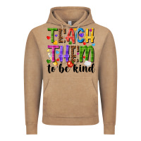 Vintage Coffee teach them to be kind Vintage Hoodie - NancyCooperArtShop