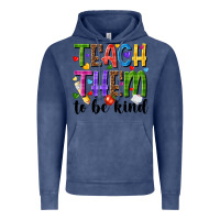 Vintage Denim teach them to be kind Vintage Hoodie - NancyCooperArtShop