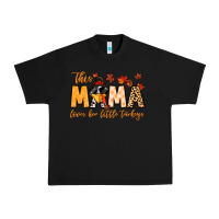 Black this mama loves her little turkeys Urban Heavy Tee - MaliasSmallBusiness