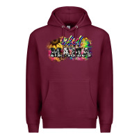Burgundy inked mama mother's day Premium Hoodie - HowdyJamesFarm