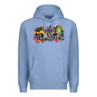 Colony Blue inked mama mother's day Premium Hoodie - HowdyJamesFarm