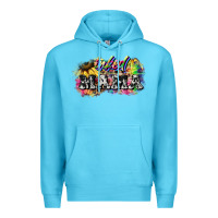 Ocean Blue inked mama mother's day Premium Hoodie - HowdyJamesFarm