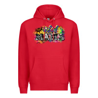 Red inked mama mother's day Premium Hoodie - HowdyJamesFarm