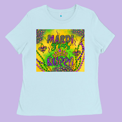 Mardi Gras Queen Ladies Tee Designed By Artiststas